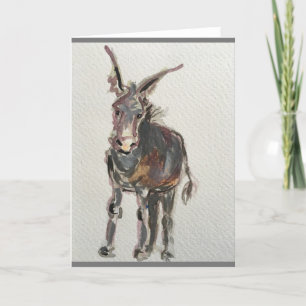 Cartão De Agradecimento Placa de Vazio do Donkey Lover