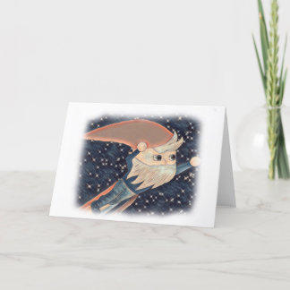 Cartão De Agradecimento Placa de Vazio Gnomo Voadora