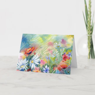 Cartão De Agradecimento Placa de Vazio Meadow Notecard