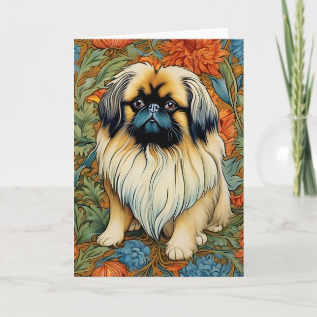 Cartão De Agradecimento Placa de Vazio Pekingese (Frente)