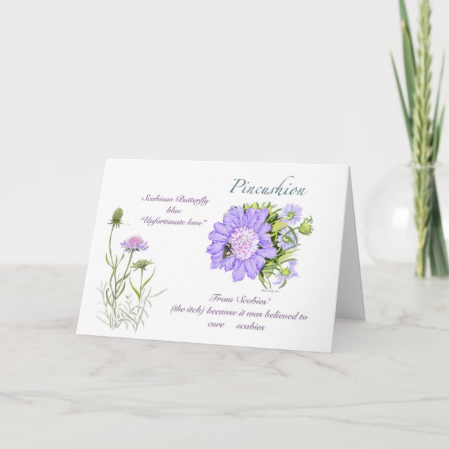 Cartão De Agradecimento Placa de Vazio Pincushion (Frente)