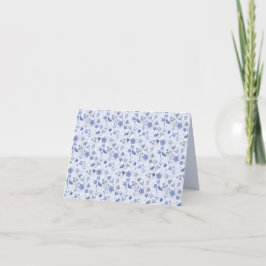 CARTÃO DE AGRADECIMENTO PLACA DE VAZIO/TODA OCASIÃO AZUL DAINTY