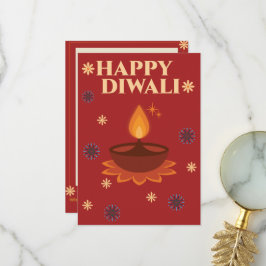 Cartão De Agradecimento Placa Diwali personalizada