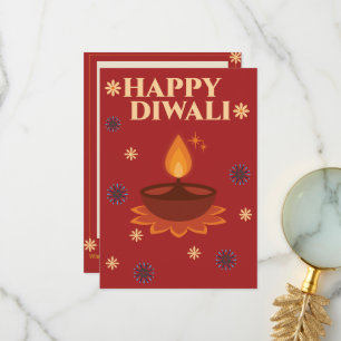 Cartão De Agradecimento Placa Diwali personalizada