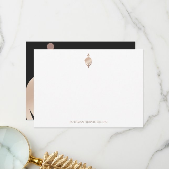 Cartão De Agradecimento Placa do encaixe da porta (Frente/Verso In Situ)