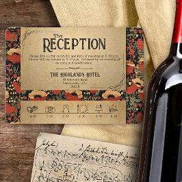 Cartão De Agradecimento Placa do gabinete de linha do tempo da Recepção de