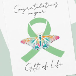 Cartão De Agradecimento Placa dobrada de Transplante personalizável