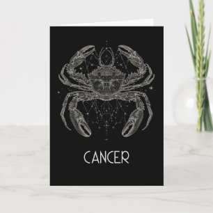 Cartão De Agradecimento Placa dobrada de Vazio de constelação Zodiac do ca