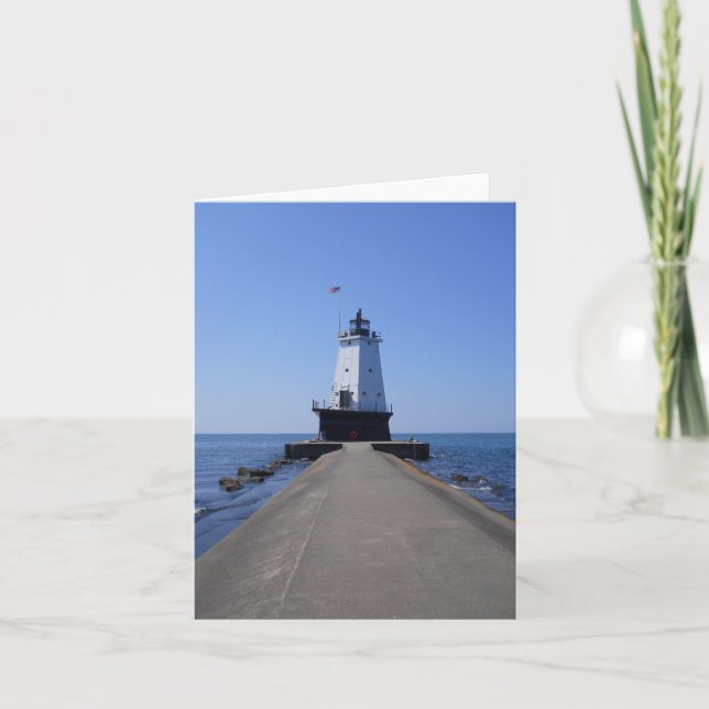 Cartão De Agradecimento Placa dobrada do Vazio de lantejoulas North Pierhe (Frente)