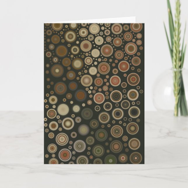 Cartão De Agradecimento Placa dobrada em espiral de pintura de pintura do  (Frente)