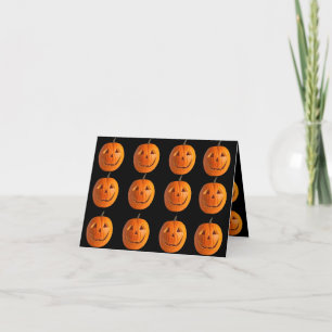 Cartão De Agradecimento Placa dobrada Feliz Halloween de 4" x 5,6"