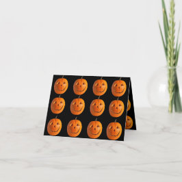 Cartão De Agradecimento Placa dobrada Feliz Halloween de 4" x 5,6"