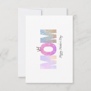 Cartão De Agradecimento placa feliz dia de as mães