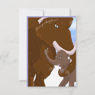 Cartão De Agradecimento Placa Mammoth para Dia de as mães