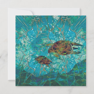 Cartão De Agradecimento Placa mosaica plana e envelope