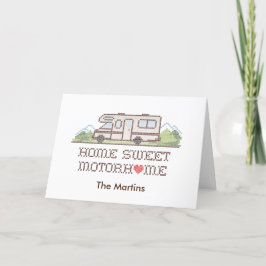 Cartão De Agradecimento Placa motorizada Home Sweet