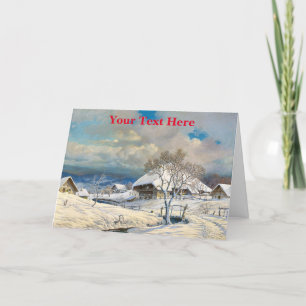 Cartão De Agradecimento placa natal vintage