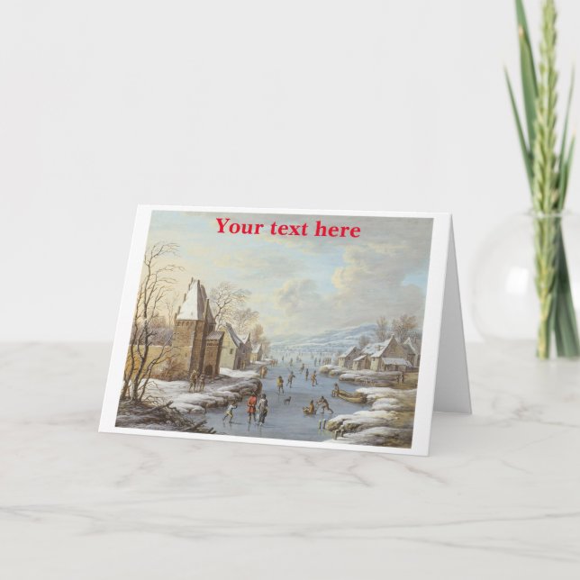 Cartão De Agradecimento placa natal vintage (Frente)