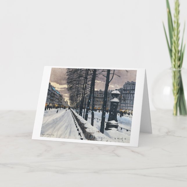 Cartão De Agradecimento placa natal vintage (Frente)