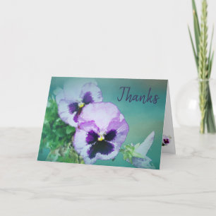Cartão De Agradecimento placa pansy16watercolor1-15