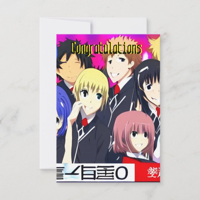 Cartão De Agradecimento Placa parabéns (Frente)