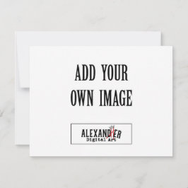 Cartão De Agradecimento Placa plana A2 horizontal de 4,25x5,5"