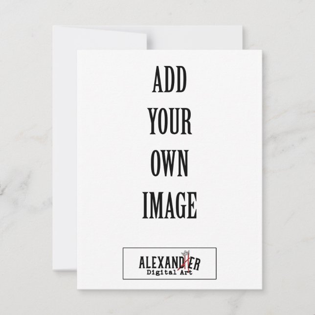 Cartão De Agradecimento Placa plana A2 vertical 4,25x5,5" (Frente)