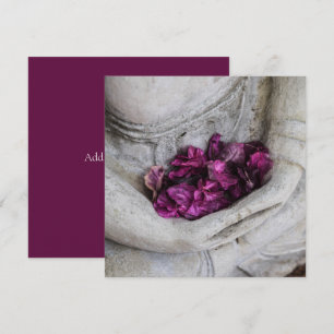 CARTÃO DE AGRADECIMENTO PLACA PLANA: BUDHA + SANGUE