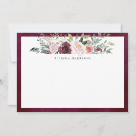 Cartão De Agradecimento Placa Plana de Papel Personalizado Russo Charm