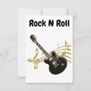Cartão De Agradecimento Placa Roll Rock N
