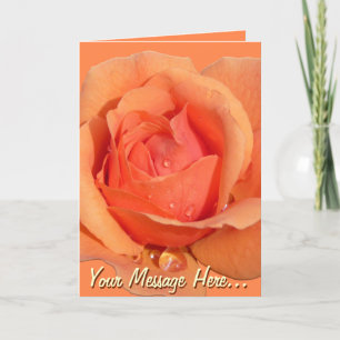 Cartão De Agradecimento Placa Rosa de ventilador personalizada Rosa de pla