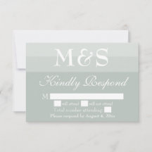 Placa RSVP de Casamento de Script Moderno Simples 