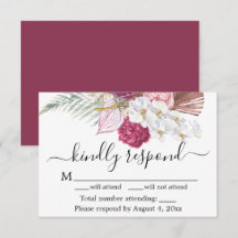 Placa RSVP Floral Burgundy