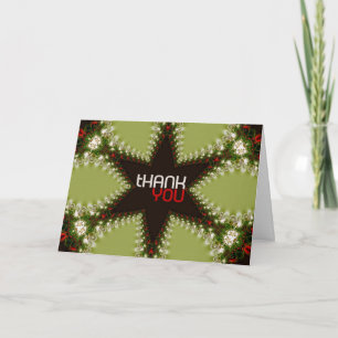 Cartão De Agradecimento Placa STaR do obrigado yOU