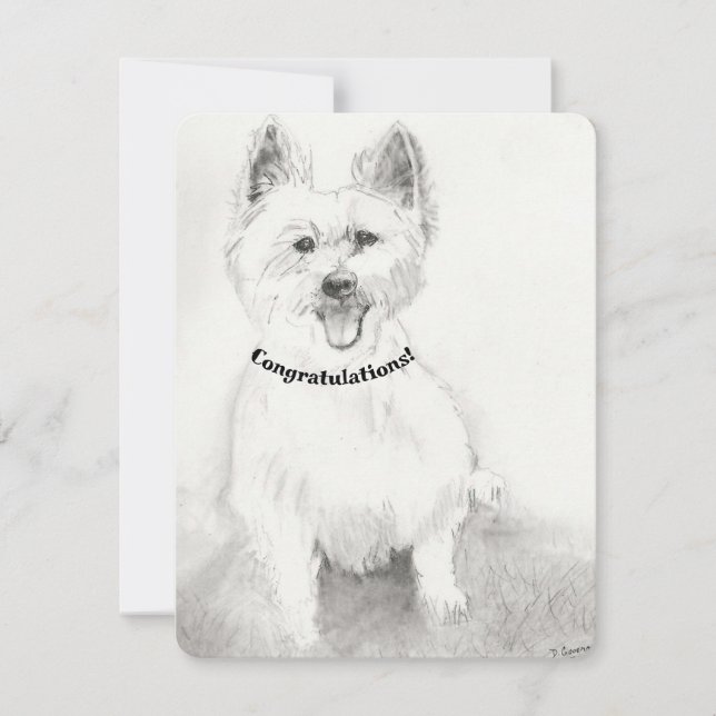 Cartão De Agradecimento Placa Vazio parabéns (Frente)