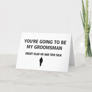 Cartão De Agradecimento Placa WEDDING do padrinho de casamento