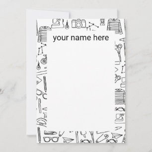 Cartão De Agradecimento Placas de desenho de porta personalizadas