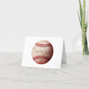 Cartão De Agradecimento Placas De Nota De Baseball Obrigado   Placas despo