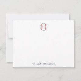 Cartão De Agradecimento Placas de Nota de Baseball Personalizadas Crianças
