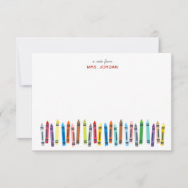 Cartão De Agradecimento Placas de Nota Personalizadas do Professor com Col