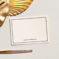 Placas de Nota Personalizadas Pretas Pretas Modern