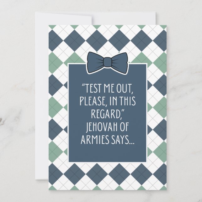 Cartão De Agradecimento Placas JW para Pioneiros que Precisam de Maiores B (Frente)