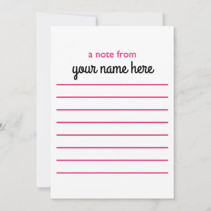 Cartão De Agradecimento Placas Links Personalizadas para Raparigas