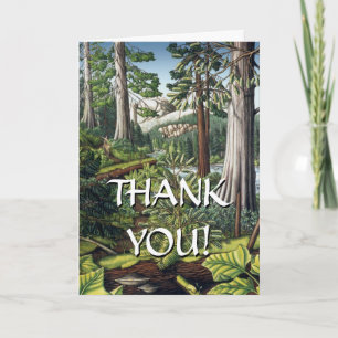 Cartão De Agradecimento Placas personalizadas de Vazio de Impressão de Art