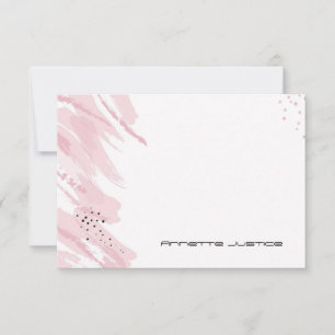 Cartão De Agradecimento Placas personalizadas rosa
