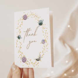 Cartão De Agradecimento Planetas espaciais externos - primeiro aniversario