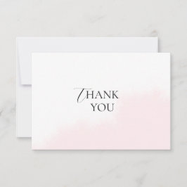 Cartão de agradecimento plano para chá de noiva