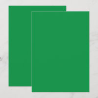Cartão de Agradecimento Plano | Verde Minimalista 