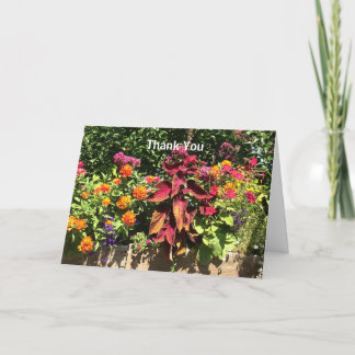 Cartão De Agradecimento Plantador de Flores Obrigado