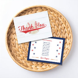 Cartão De Agradecimento Play Ball Baseball Birthday Thank You Card